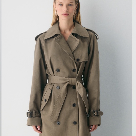 NWT Aritzia Brown (cola taupe) Trench Coat - Picture 5 of 7